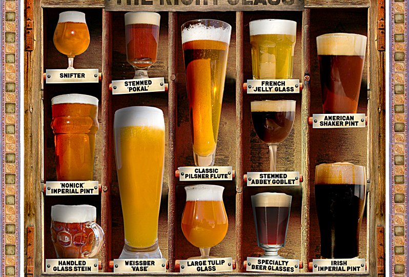 Tipos de vasos para la cerveza